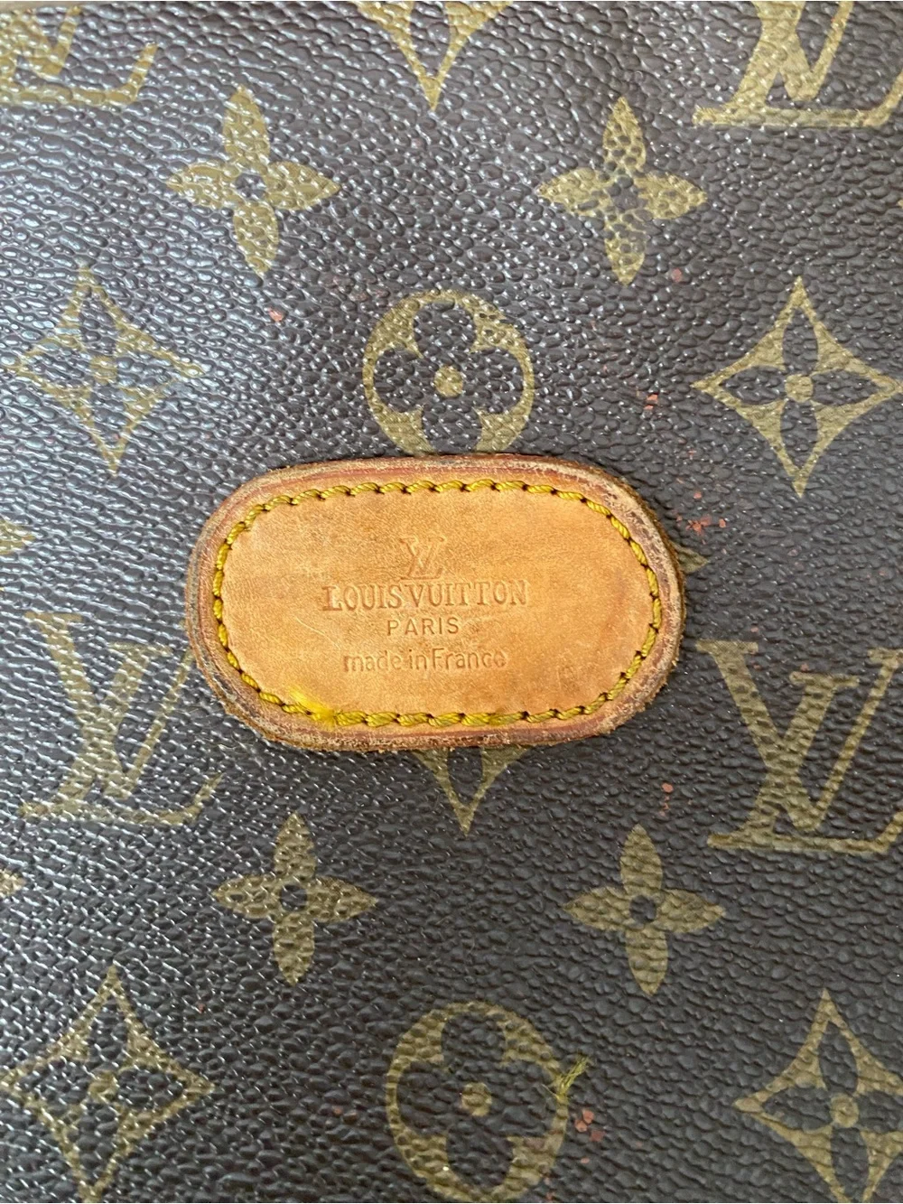 Louis Vuitton Brown Monogram Canvas Garment Bag with Tan Trim